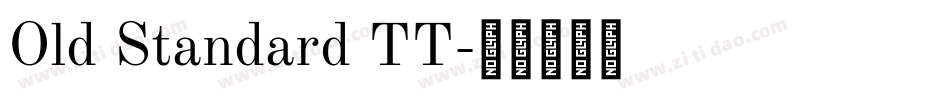 Old Standard TT字体转换